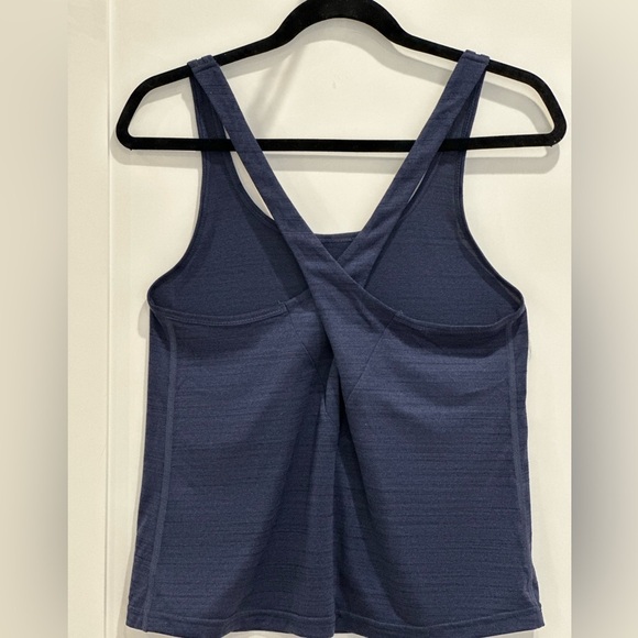 Lorna Jane Zoe Active Tank Top Keyhole Back Detail Navy Blue Small - Picture 5 of 8